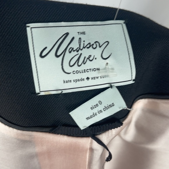 NEW Kate Spade Sample Madison Ave Black Jacket - Picture 6 of 7
